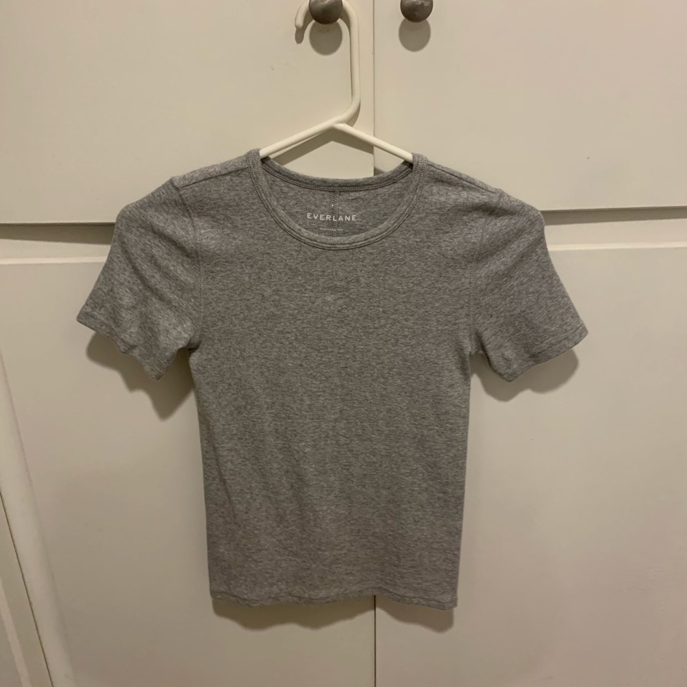 Everlane Pima ribbed tee
